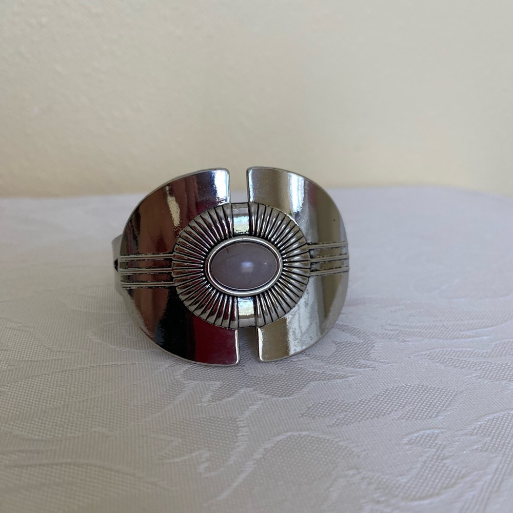 Paparazzi Black and Silver Cuff Bracelet